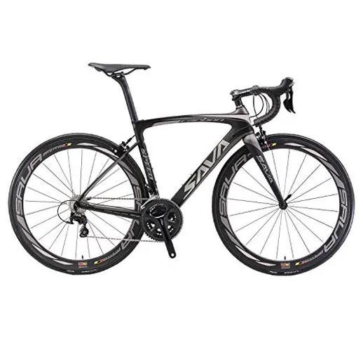 SAVADECK Herd 6.0 700C Bici da Strada T800 Fibra di Carbonio con 22 velocità Shimano 105 R...