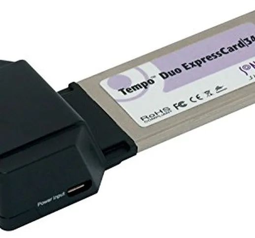Sonnet Technologies TSATA6USB3-E34 - ExpressCard Tempo Duo (6Gb/s eSATA, USB 3.0)
