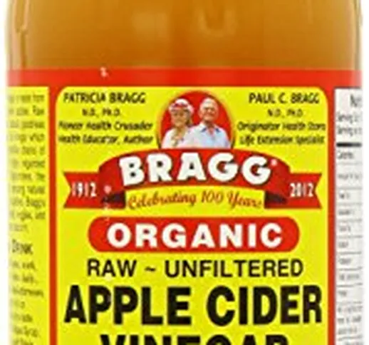 Braggs - Aceto di sidro di mele biologico, 946 ml, confezione da 6