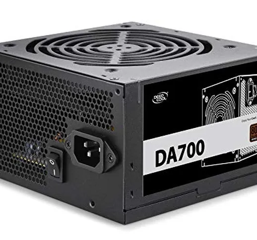 DEEP COOL DA700,Alimentatori per PC Gaming, Modulare 700w, Certificati 80 Plus Bronze, 5 A...