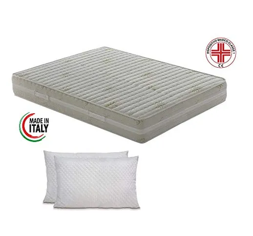 Materasso Memory modello Top Air 140x190 Alto 25 cm con Dispositivo medico classe 1 detrai...