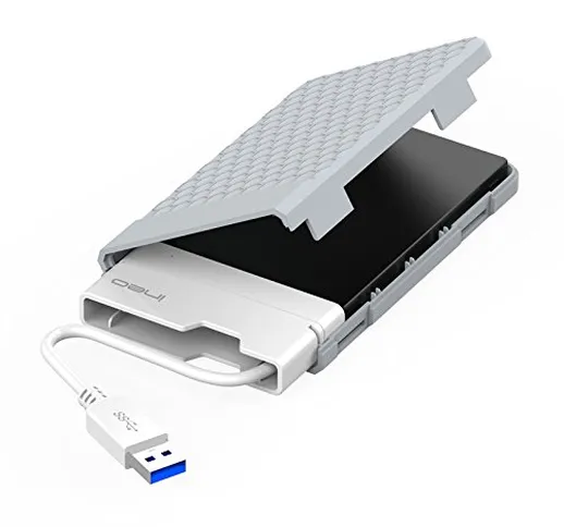ElecGear USB 3.0 SATA Case Esterno per Disco Rigido 2.5'', SuperSpeed Box Custodia Alloggi...