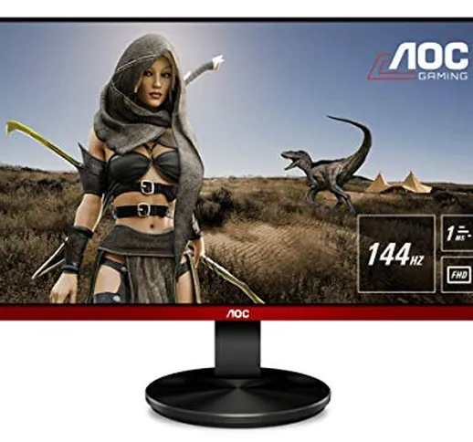 AOC G2590FX Monitor Gaming da 24.5" a 144Hz., Pannello TN FHD 1920 x 1080, 1 ms, Speaker,...