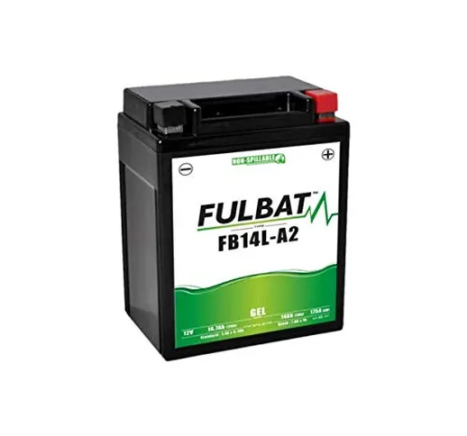 Fulbat - Batteria moto Gel YB14L-A2 / FB14L-A2 / 12N14-3A 12V 14Ah