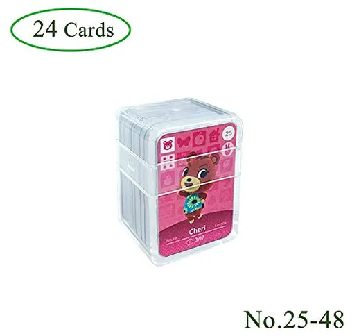 Schede di gioco NFC Tag per Animal Crossing, 24 pezzi (n. 25-n. 48) Schede di gioco Nfc co...