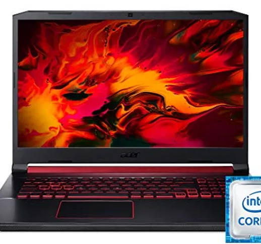 Acer Nitro 5 AN517-51-748R Nero, Rosso Computer Portatile 43,9 cm (17.3") 1920 x 1080 Pixe...