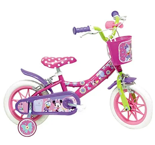 Mondo Toys - Bici Mod. MINNIE MOUSE per bambino / bambina - misura 10'' - rotelle e freno...