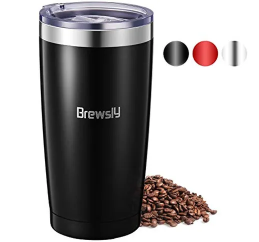 Brewsly Thermos Caffe, 900ml Borraccia Termica Acciaio Inossidabile, 6 Ore Freddo & 12 Cal...