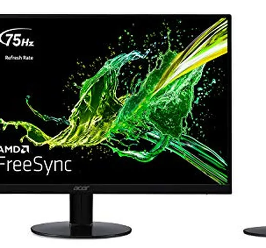 Acer SA270Abmi Monitor FreeSync da 27", Display IPS Full HD (1920x1080), 75 Hz, Formato 16...