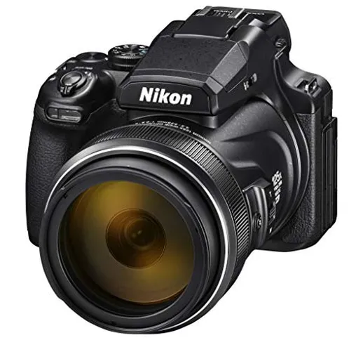 Nikon Coolpix P1000 Fotocamera Bridge, Zoom Ottico 125x, Video 4K/UHD, Bluetooth, Wi-Fi, N...