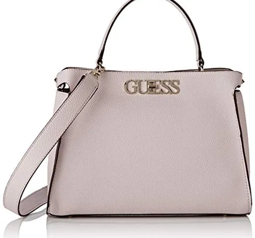 Guess Uptown Chic Lrg Trnlock Stchl Borsa a Tracolla da Donna, Pietra Lunare, Taglia Unica