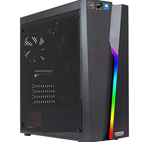 Gaming PC AMD, Ryzen 7 – 1700 8 X 3.0 GHz, Windows 10 (versione test), Giochi Computer ass...