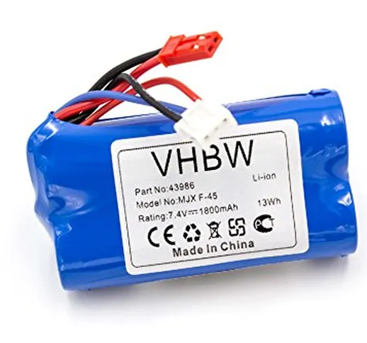 vhbw Li-Ione Batteria 1800mAh (7.4V) per modellismo Revell Big One Next 23981, F-645 Elico...