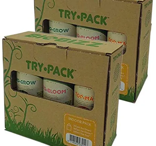 BioBizz - Try-Pack Indoor - Mega Pack - 3 x 500ml (6 flaconi da 250ml)