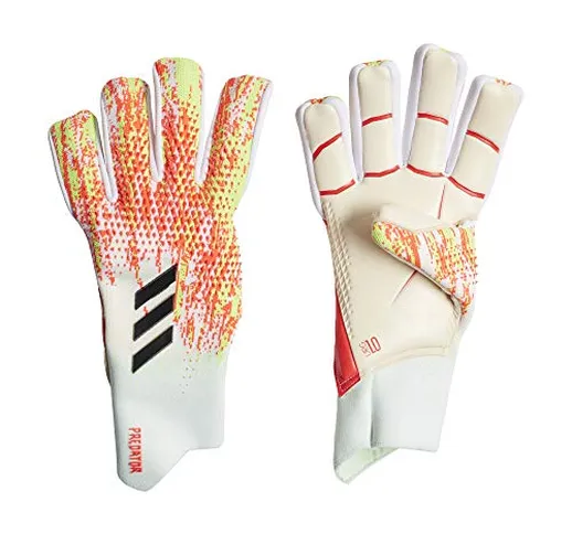 adidas Predator PRO Handschuhe, Guanti da Uomo, Bianco/Pop, 7