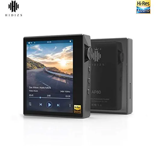 HIDIZS AP80 Lettore MP3 Bluetooth Hi-Fi, Lettore audio digitale portatile ad alta risoluzi...