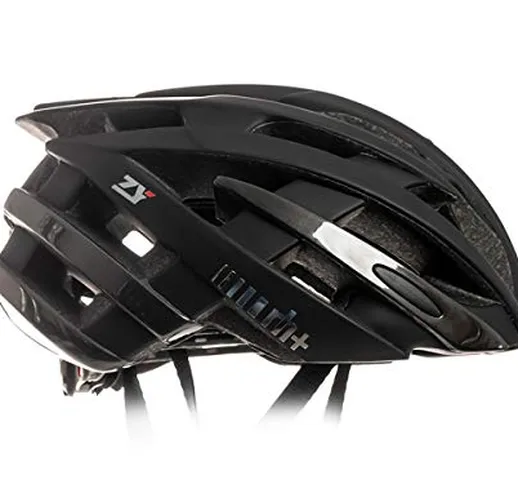 Zero RH+ Helmet ZY, Caschi Bici Bike Helmets Permanent Unisex – Adulto, Matt Black - Shiny...