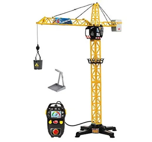 Dickie Toys Giant Crane 201139013 - Gru elettrica telecomandata per bambini dai 3 anni in...