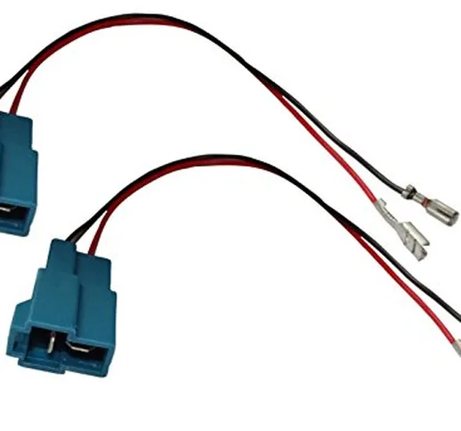 Aerzetix - 2 connettori adattatori di casse acustiche altoparlanti auto .