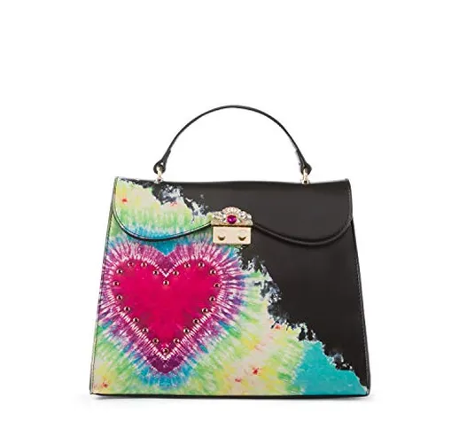 Tosca Blu Borsa a mano grande Cuore Matto, Unica, Nero