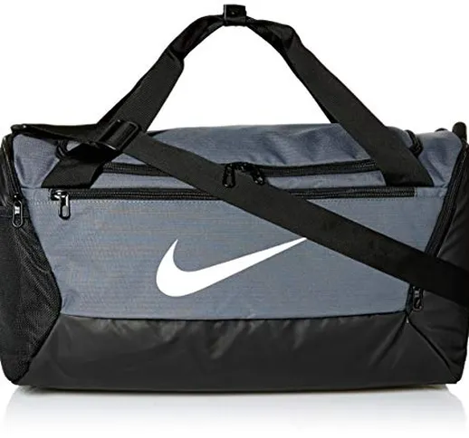 Nike BRSLA Duff 9.0 Zaino Zaino Unisex, Unisex – Adulto, Flint Grey/Black/White, One size