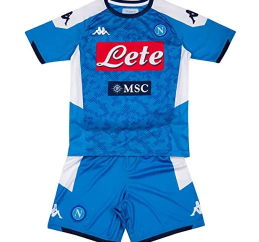 ssc napoli Bambino, Kit Gara Home 2019/2020, Blu, 3 anni