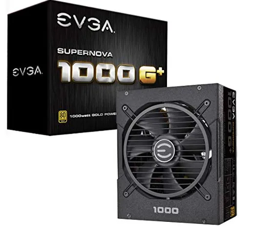 EVGA SuperNOVA 1000 G+, 80 Plus Gold 1000W, Completamente Modulare, FDB Fan, Include Power...