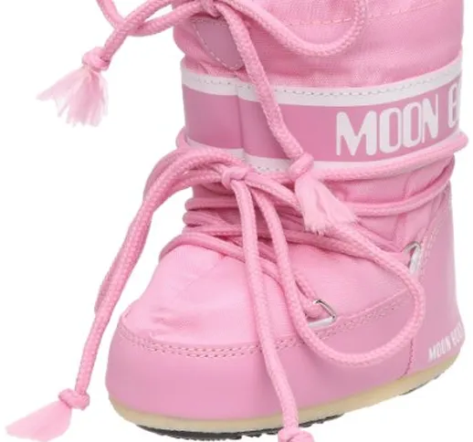 Moon Boot, Moon Boot Mini Nylon, Stivali, Unisex - Bambino, (Rosa 063), 19/22