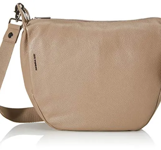 Mandarina Duck Mellow Leather Tracolla, Borsa Donna, Grigio (Amphora), 30x28x11 cm (W x H...