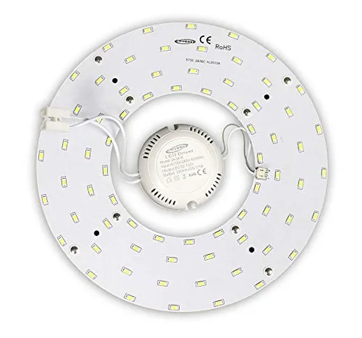 Vetrineinrete® Circolina corona led 5730 modulo circolare di ricambio neon per plafoniere...