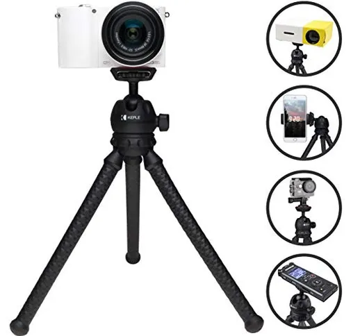 Tripode Mini Flessibile Viaggio Compatibile con Logitech Webcam Brio 4K, C925e, C922x, C92...