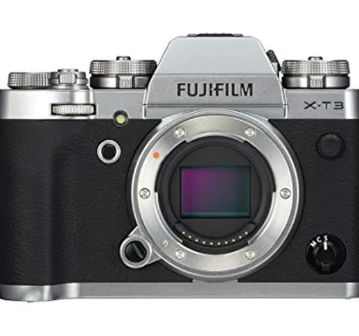 Fujifilm X-T3 Fotocamera Digitale, 26 MP, Sensore X-Trans CMOS 4 APS-C, Filmati 4K 60p 10b...