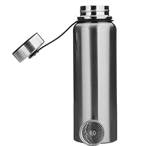 YYW, borraccia termica in acciaio inox da 1,5 litri, thermos isolato, bottiglia a prova di...