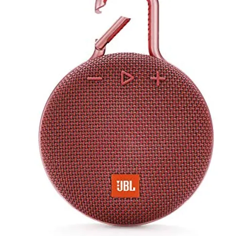 JBL CLIP 3 Speaker Wireless Bluetooth, Altoparlante Portatile Impermeabile IPX7 con mosche...