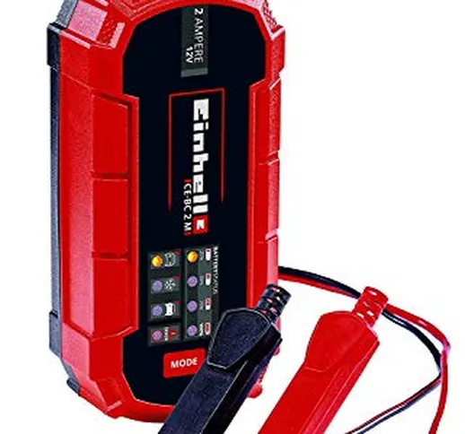 Caricabatterie 12V mantenitore di carica batterie max 60 Ah auto moto Einhell