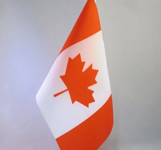 AZ FLAG Bandiera da Tavolo Canada 21x14cm - Piccola BANDIERINA Canadese 14 x 21 cm