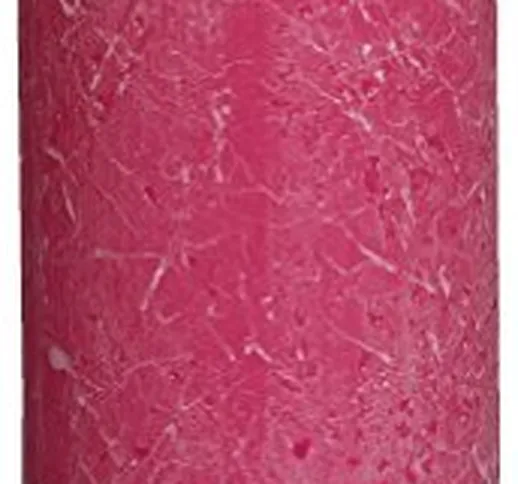 Bolsius - Candela cilindrica in paraffina, Rosa (Fucsia), 190 x 68 mm, 1 pezzo