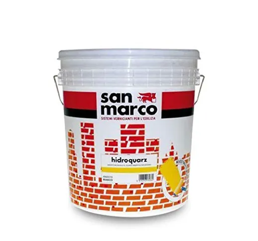 pittura murale al quarzo bianca per esterno San Marco 25 kg.Specifica per muri all'esterno...