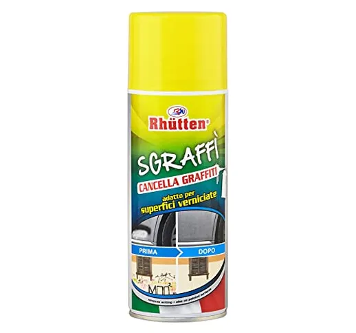 Rhütten, Spray Cancella Graffiti, Ideato per Eliminare Scritte e Disegni Realizzati con le...