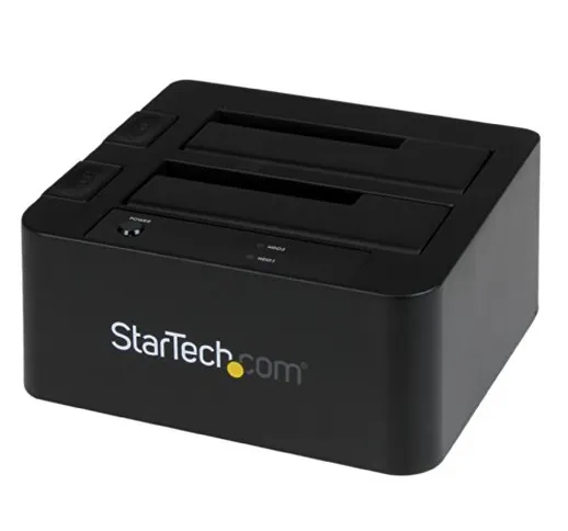 Startech.Com Docking Station USB 3.0 per Doppio Hdd Sata/Esata SSD con Uasp, Docking Stati...
