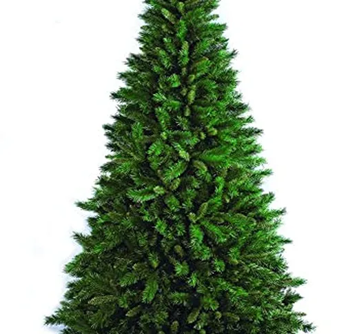 Flora New Tiffany Albero di Natale, Sintetico, Verde, 180 cm