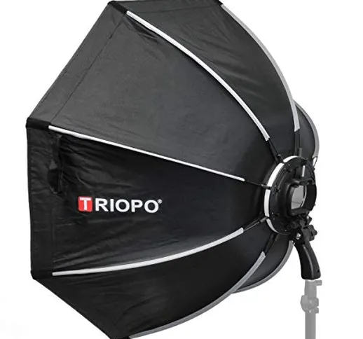 Impulsfoto Triopo MX-SK90 - Softbox 90 cm per flash, illuminazione morbida, softbox con in...