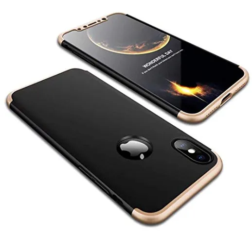 Cover iPhone XS Max,iPhone XS Max Custodia, Alsoar® 360 Full Body Protezione 3 in 1 Hard P...