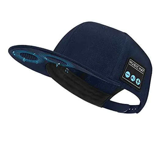 Cappello con altoparlante Bluetooth regolabile Bluetooth cappello senza fili Smart Speaker...