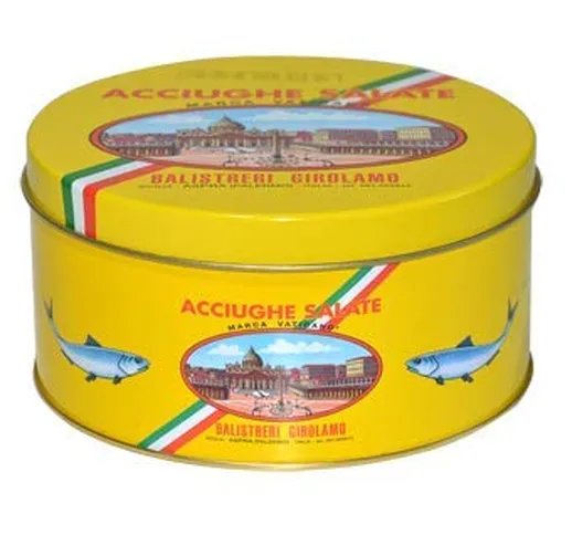 Filetti di Acciughe Salate Marca Vaticano Mar Mediterraneo - Confezione da 1 Kg