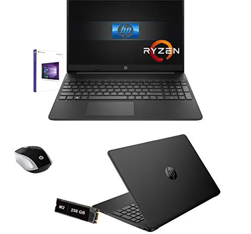 Notebook Pc Hp portatile Amd Ryzen 5 4500U 4.0Ghz Display 15,6",Ram 8Gb Ddr4,Ssd Nvme 256G...