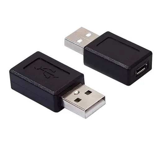 Cablepelado, adattatore micro-USB tipo B femmina a USB tipo A maschio nero
