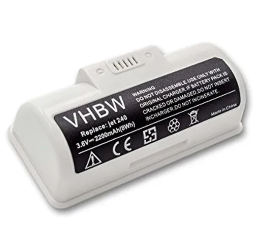 vhbw batteria compatibile con iRobot Braava Jet 245, 250, M6, Jet M6110, M6134 robot lavap...