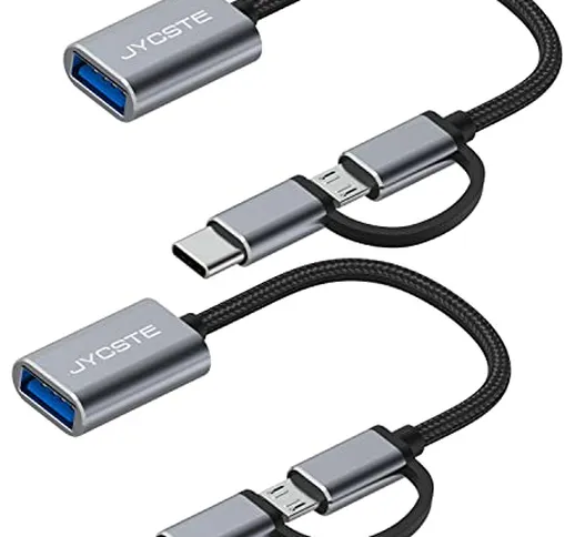 Adattatore USB C 2 in 1 tipo C e adattatore da cavo micro USB a USB 3.0 - Adattatore USB t...