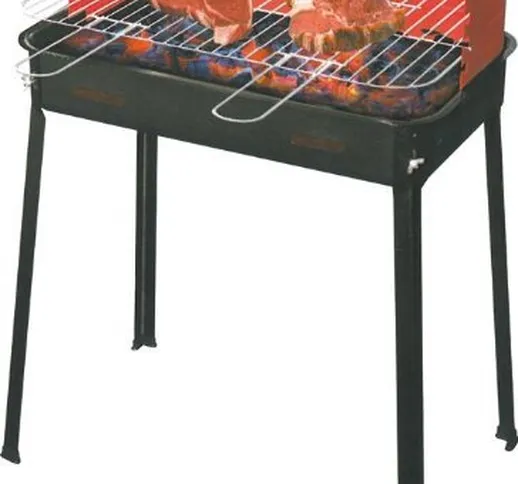 Barbecue a legna "Flavia" - Dimensioni: 35x60x80H cm - Piedini gommati